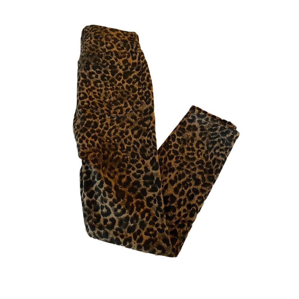 Leopard Denim Jeans